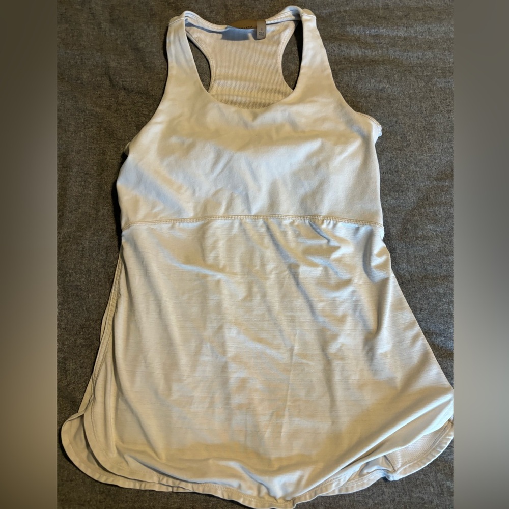 Athleta White Support Racerback Tank,‎ Size S